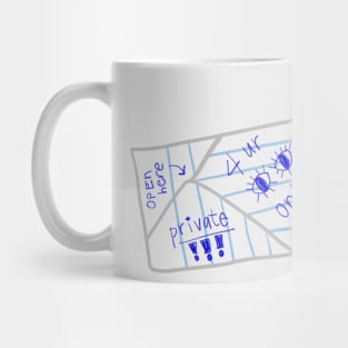 folded note Mug